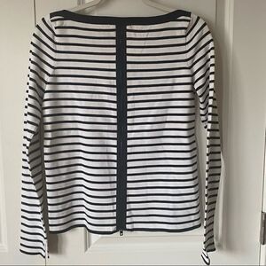 Rag and bone/ Jean black and white striped knit top
